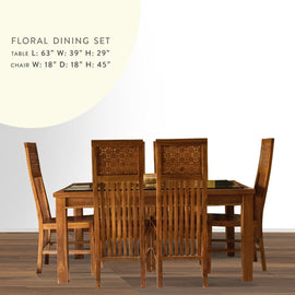 Floral dining set