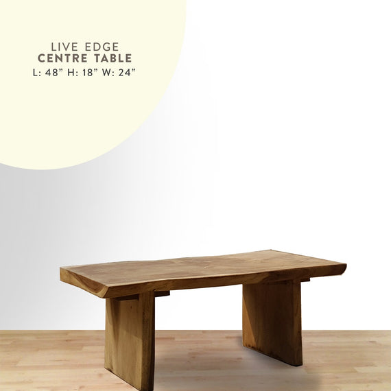 Live edge centre table