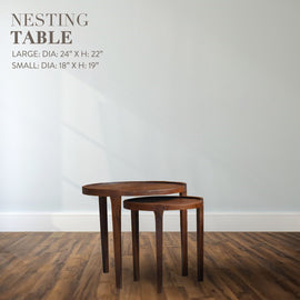 Round Nesting Table
