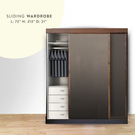 Plywood wardrobe sliding grey , Plywood wardrobe sliding grey ensemble