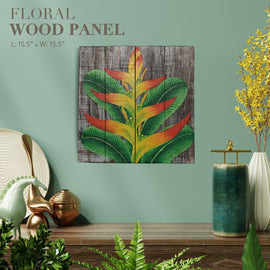 Floral Wood Panel 2